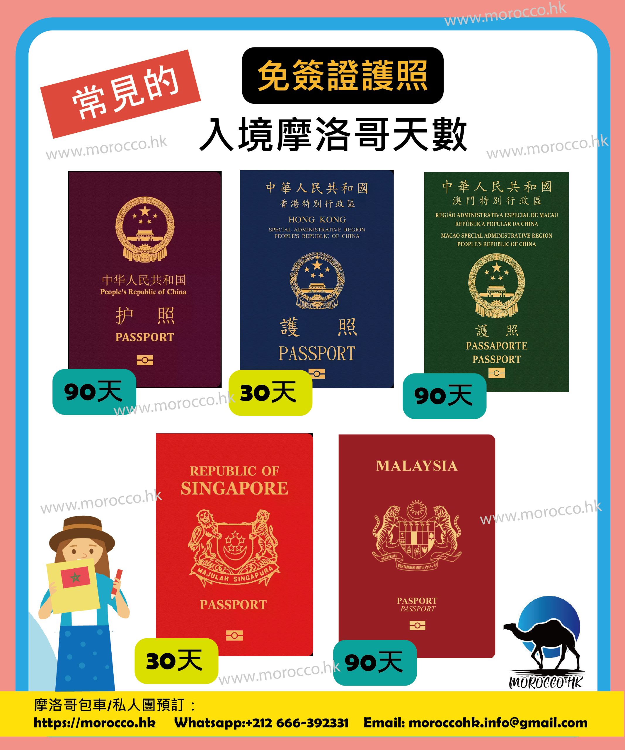 Free visa entry morocco_免簽證入境摩洛哥 新加坡出發摩洛哥旅行